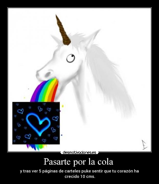 Pasarte por la cola  - y tras ver 5 páginas de carteles puke sentir que tu corazón ha crecido 10 cms.