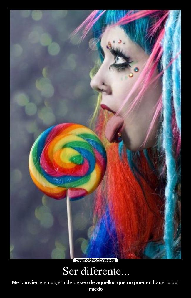 carteles diferente miedo objeto deseo ser colores desmotivaciones