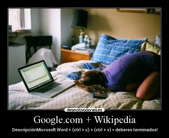 Google.com + Wikipedia - 