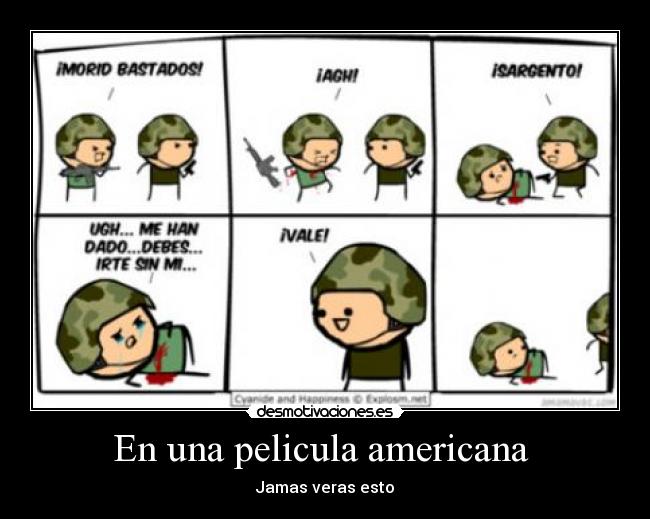 En una pelicula americana -