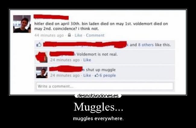 Muggles... - muggles everywhere.