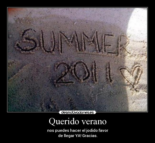 Querido verano -