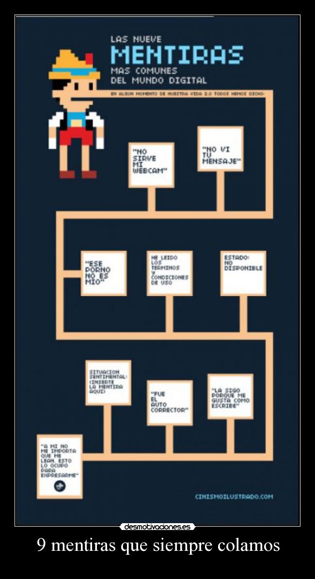 9 mentiras que siempre colamos - 