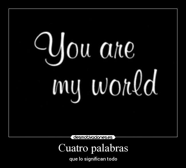 Cuatro palabras - 