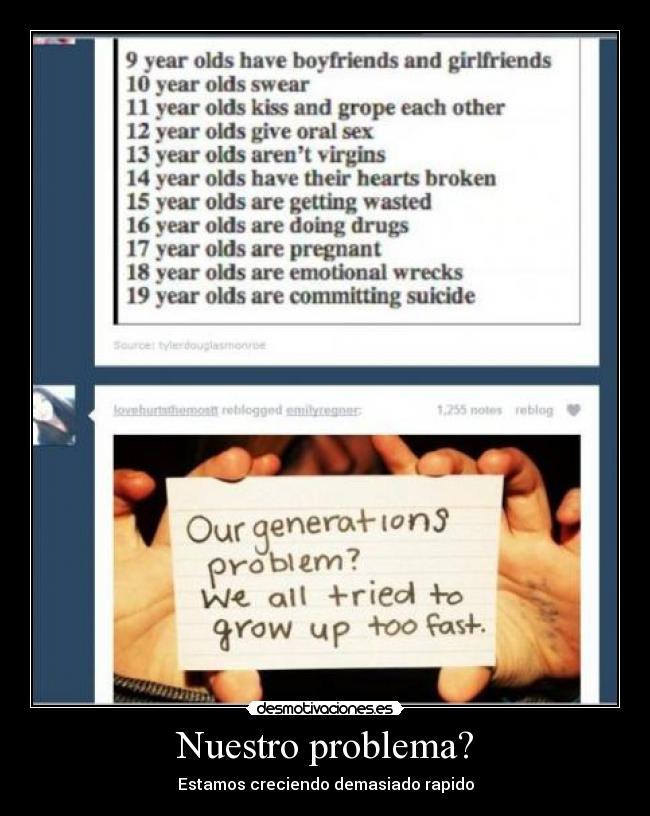 Nuestro problema? - Estamos creciendo demasiado rapido