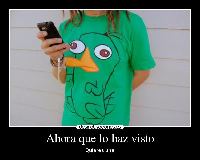 Ahora que lo haz visto - Quieres una.
