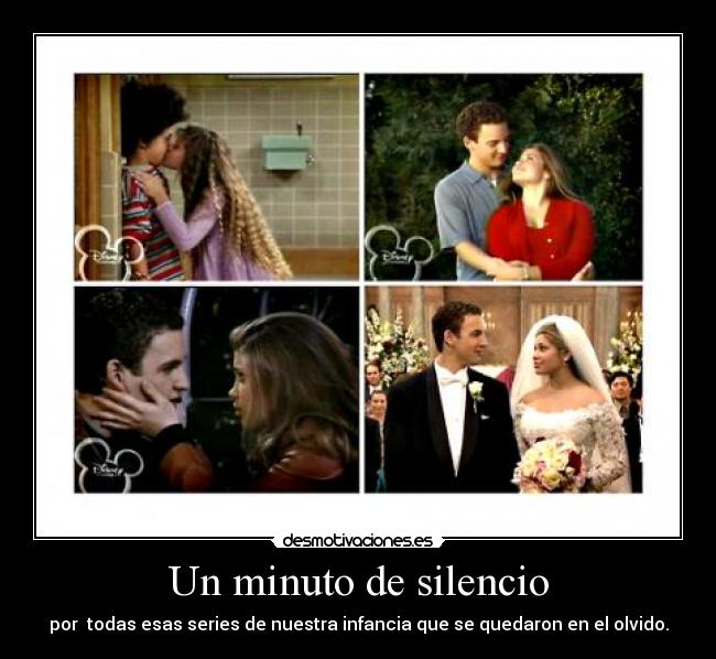 Un minuto de silencio - por todas esas series de nuestra infancia que se quedaron en el olvido.