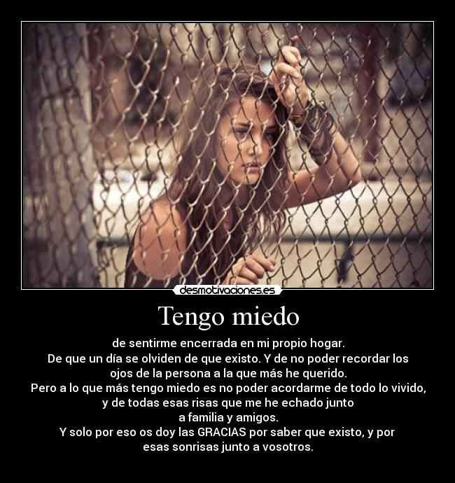 Tengo miedo - 
