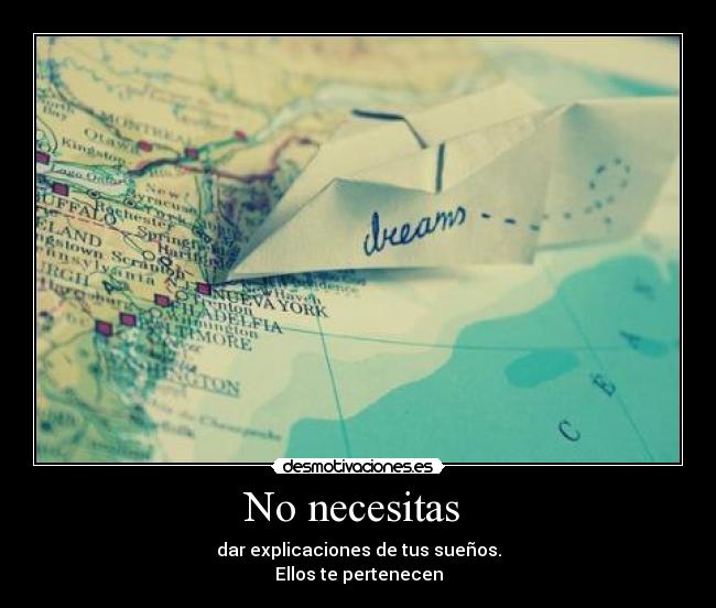 No necesitas  - 