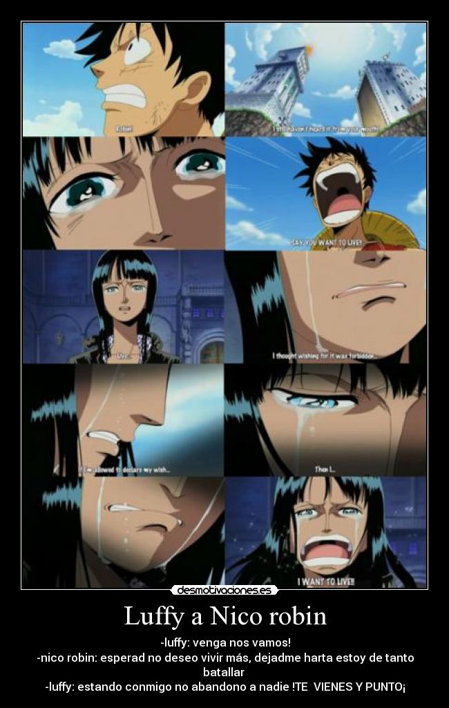 Luffy a Nico robin - 