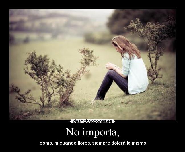 No importa, - 