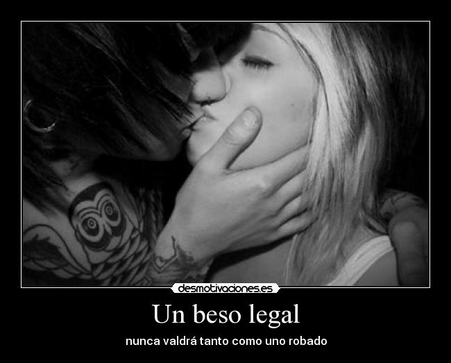 Un beso legal -