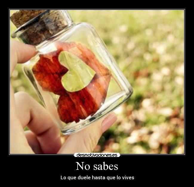 No sabes - 