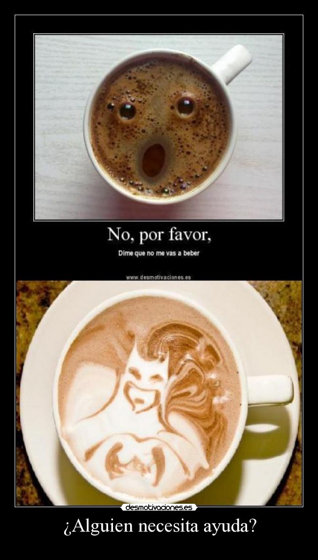 ¿Alguien necesita ayuda? -