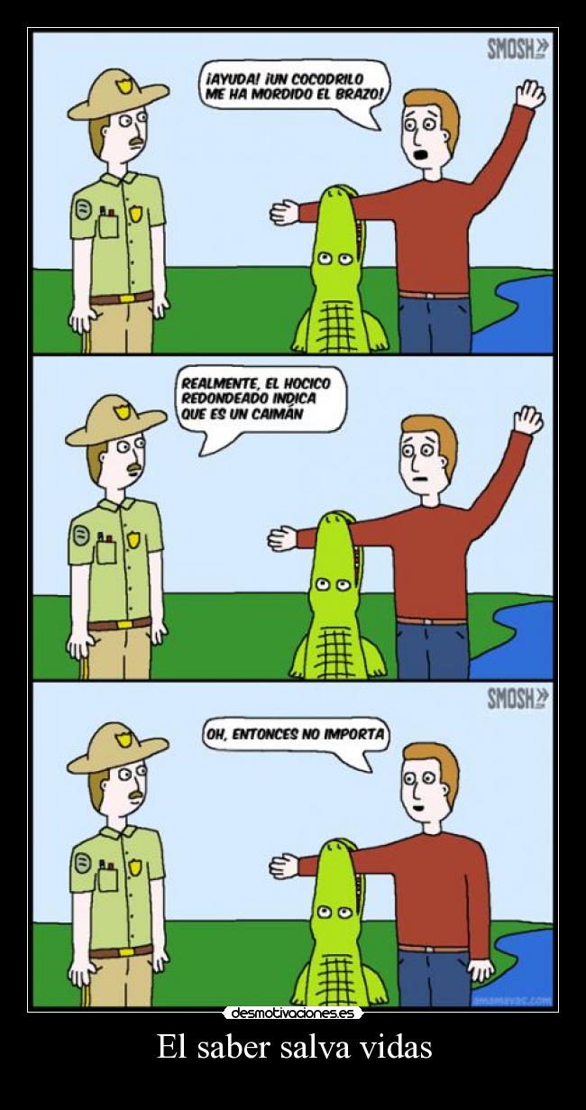 El saber salva vidas -