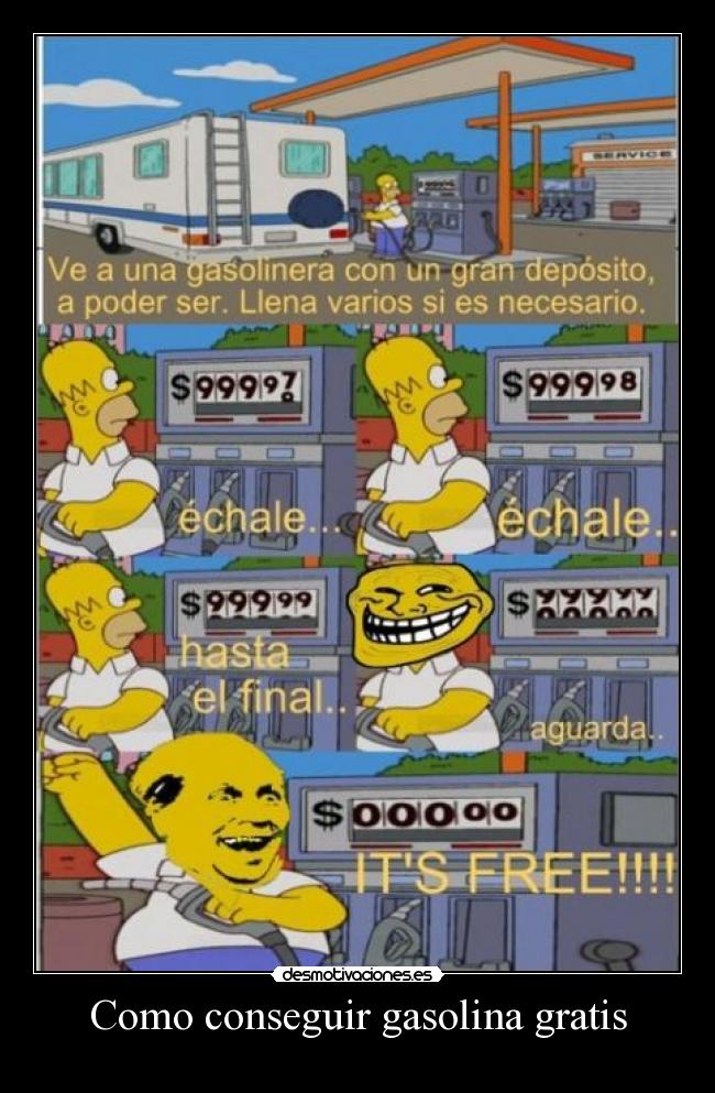 Como conseguir gasolina gratis - 