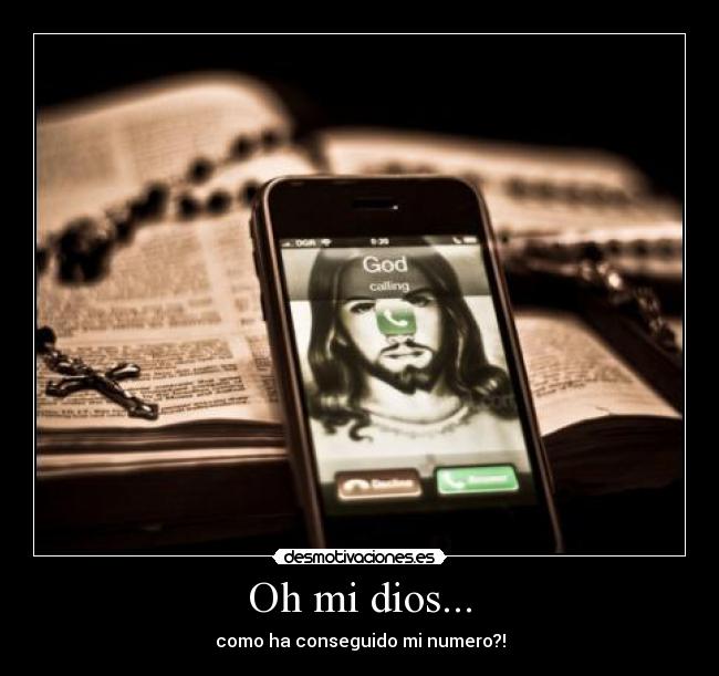 carteles dios jesus dios llamando numero conseguir telefono religion desmotivaciones