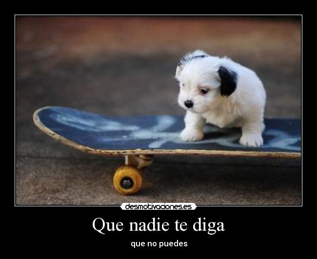 Que nadie te diga - que no puedes