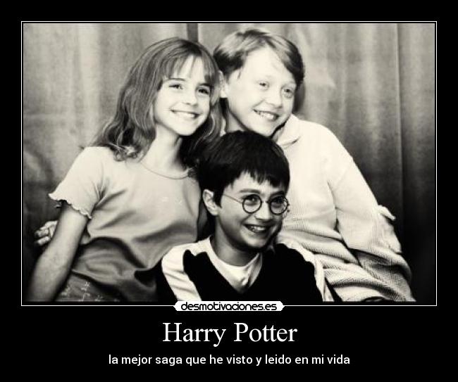 Harry Potter - la mejor saga que he visto y leido en mi vida