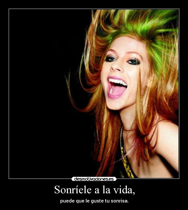 carteles vida sonrie desmotivaciones