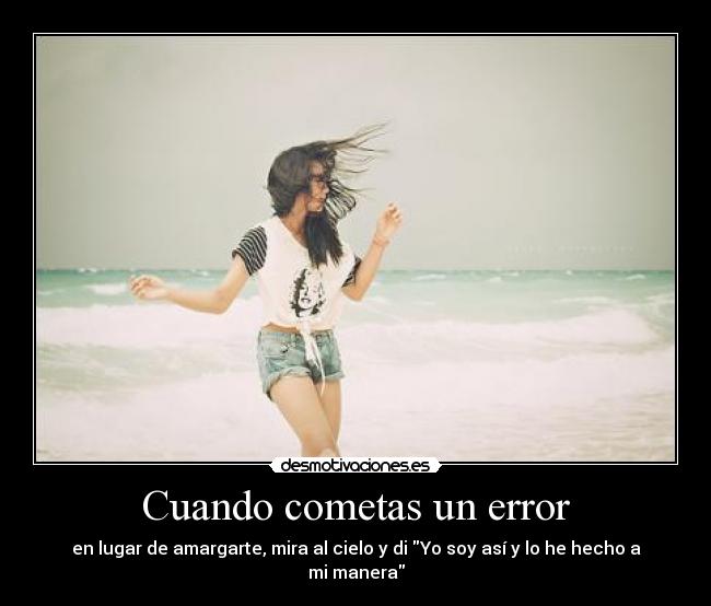 Cuando cometas un error - 