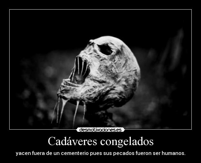 Cadáveres congelados -