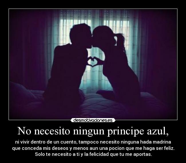 No necesito ningun principe azul, -