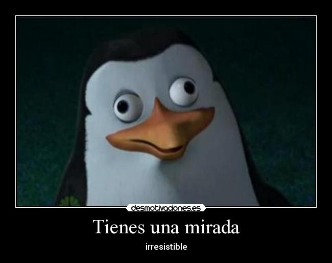 Tienes una mirada - irresistible