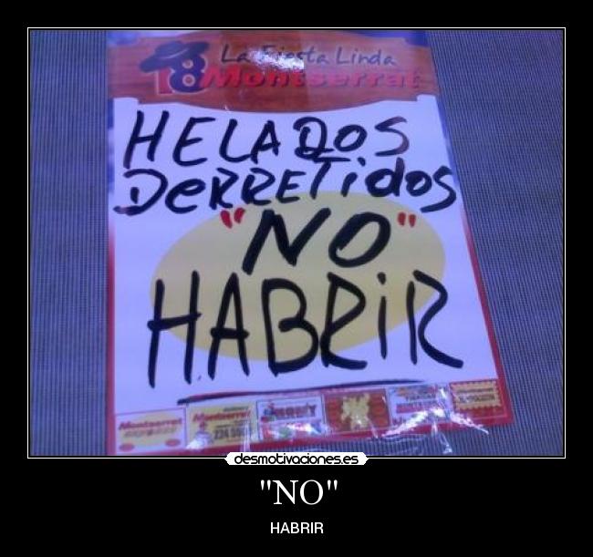 NO - HABRIR