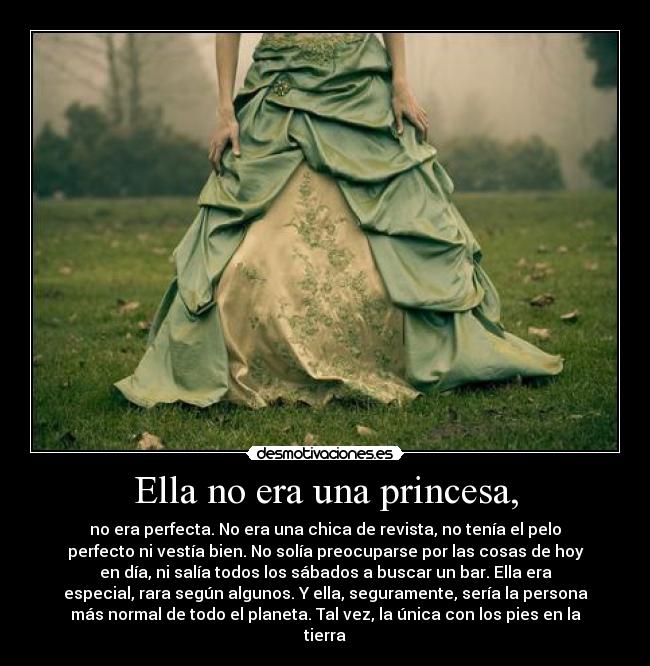 carteles princesa con los pies tierra desmotivaciones