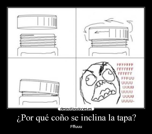 ¿Por qué coño se inclina la tapa? -