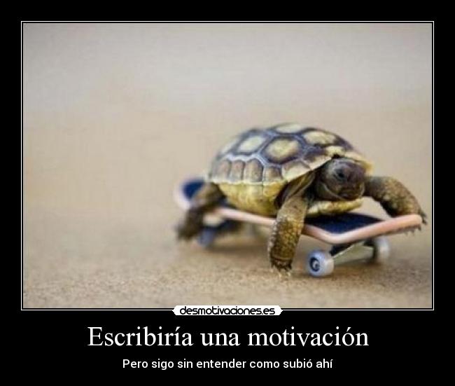 Escribiría una motivación - 