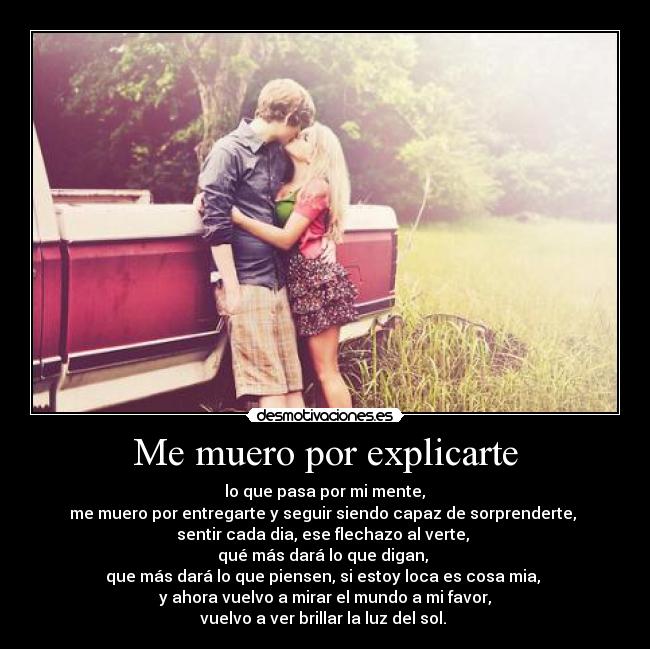 Me muero por explicarte - 