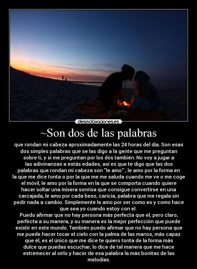 ~Son dos de las palabras -