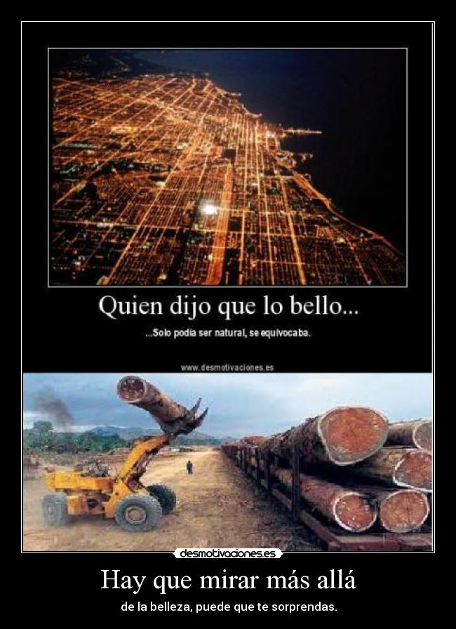 Hay que mirar más allá -