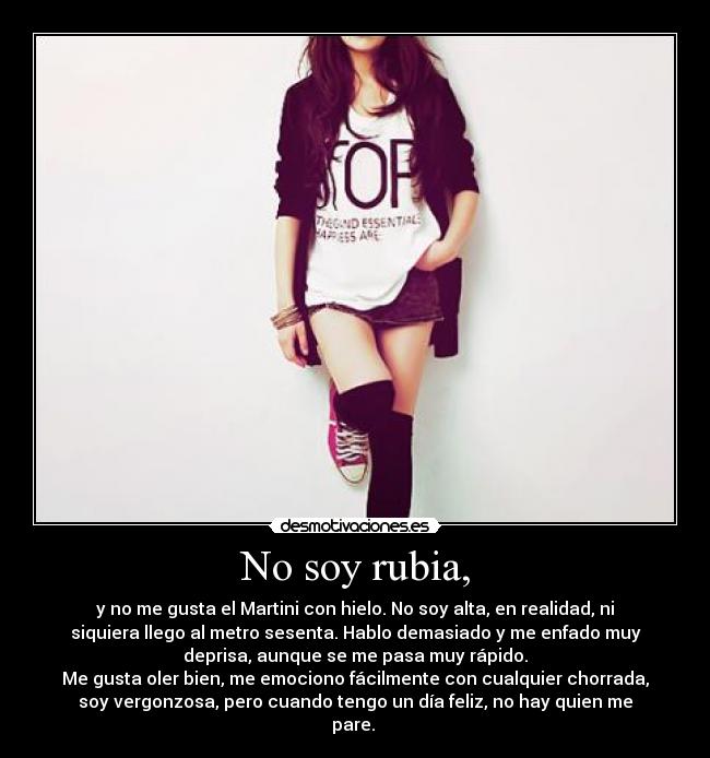 No soy rubia, - 