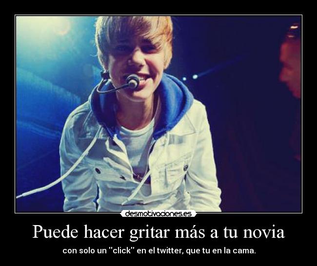 Puede hacer gritar más a tu novia - con solo un click en el twitter, que tu en la cama.