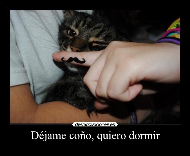 Déjame coño, quiero dormir - 