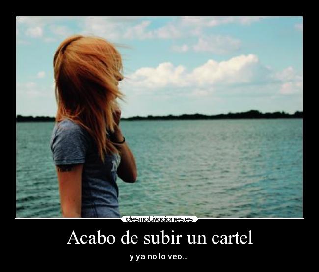 Acabo de subir un cartel - 