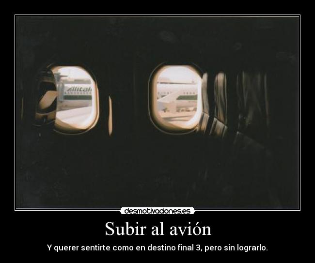 carteles avion desmotivaciones