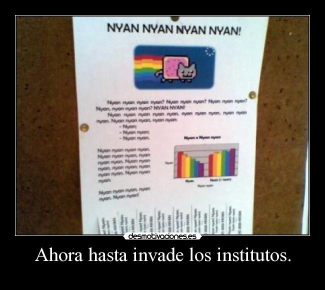 Ahora hasta invade los institutos. -