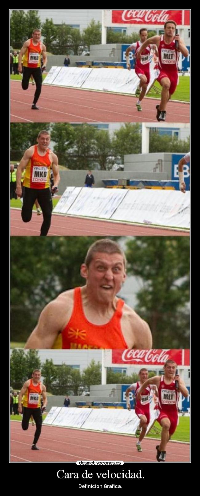 Cara de velocidad. - 