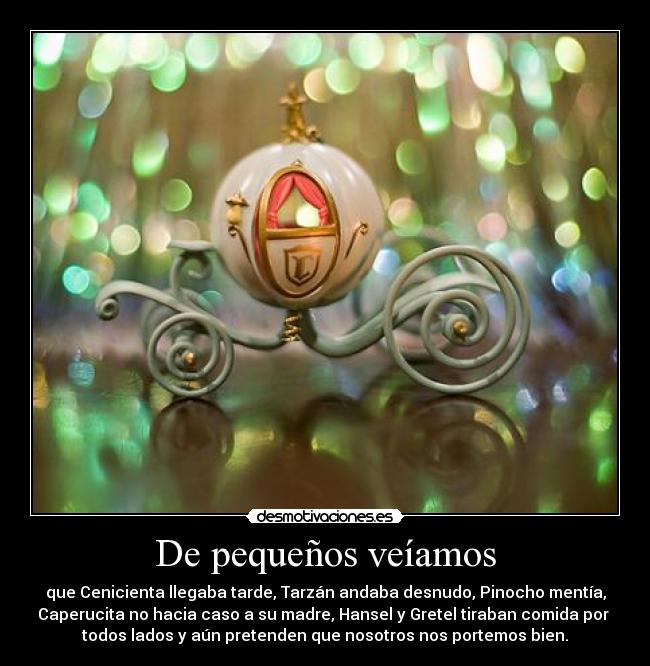 De pequeños veíamos -