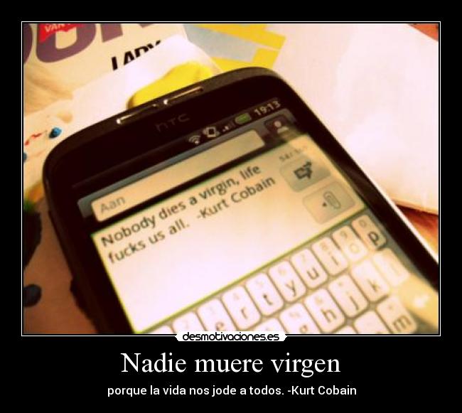 Nadie muere virgen -