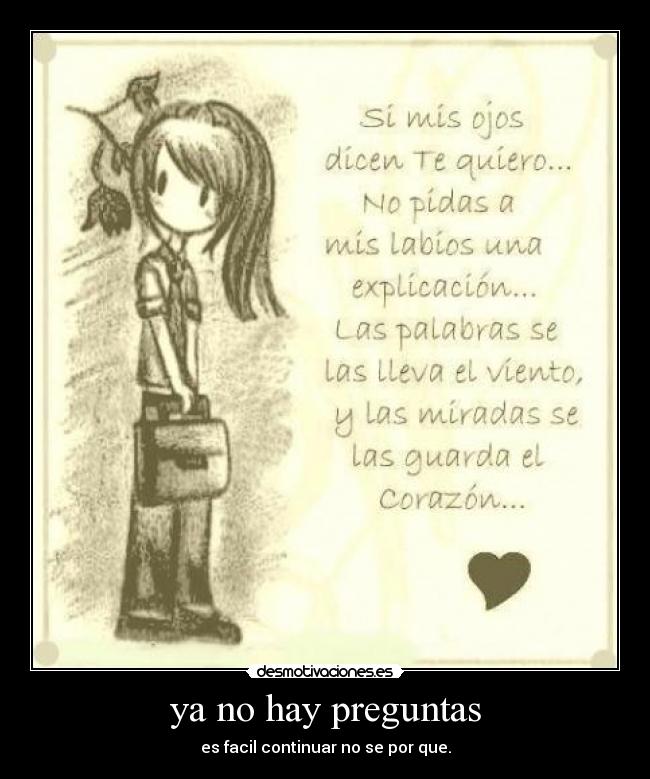 ya no hay preguntas - es facil continuar no se por que.