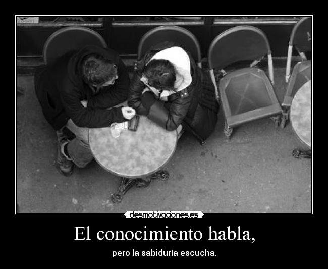 El conocimiento habla, - 