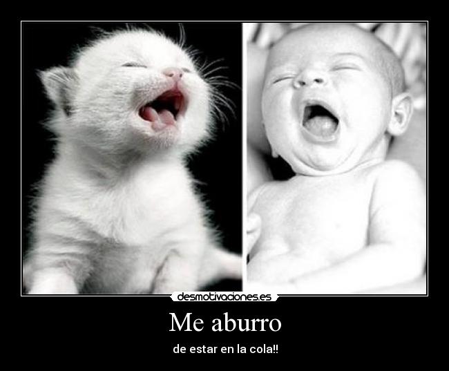 Me aburro - de estar en la cola!!