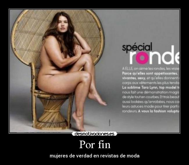 Por fin - mujeres de verdad en revistas de moda