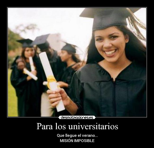 Para los universitarios - 
