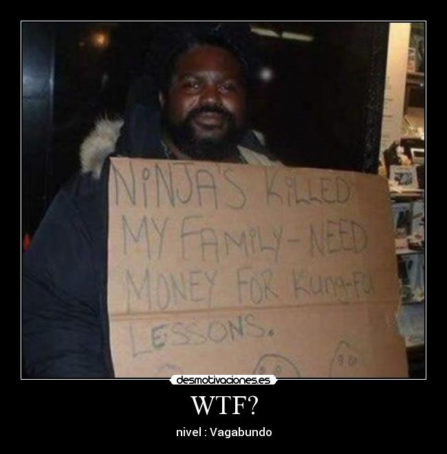 WTF? - nivel : Vagabundo